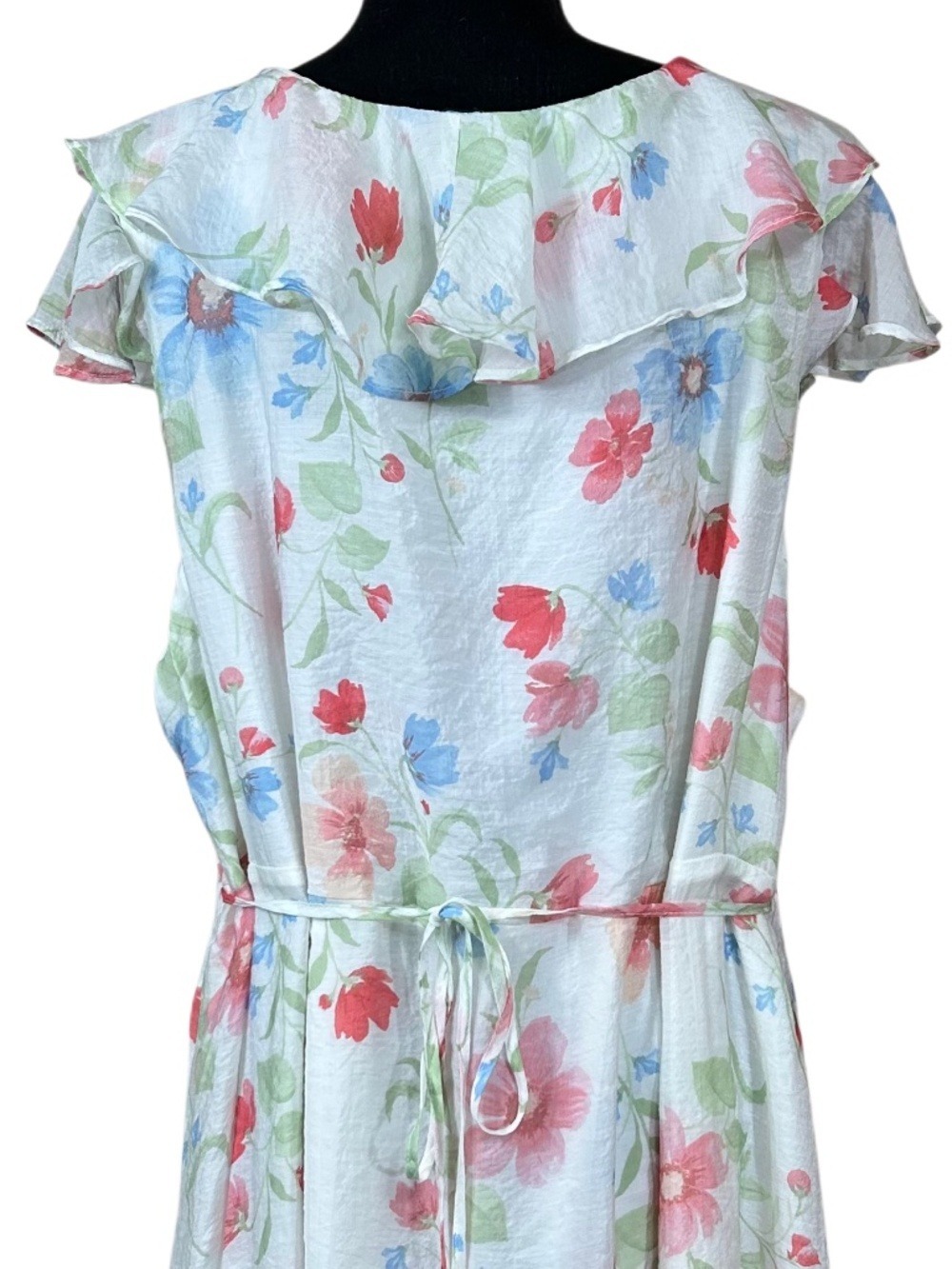 Old Navy Floral Ruffle Sleeve Midi Dress Size XXL - Picture 6 of 9